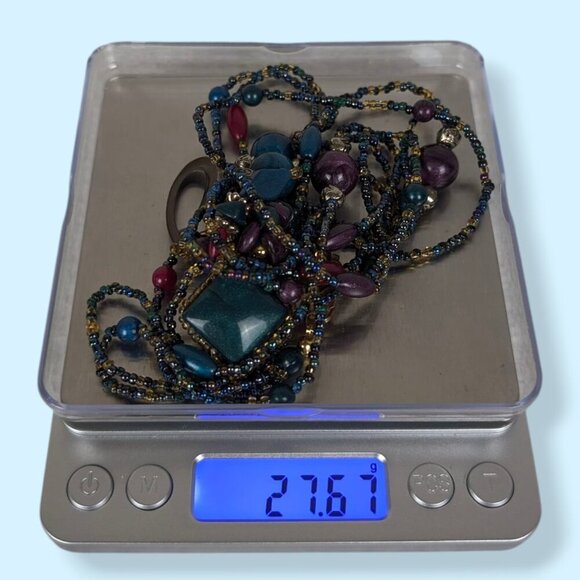 (2/$20) 2-Strand Colourful Enamel Beaded Necklace - Picture 5 of 5